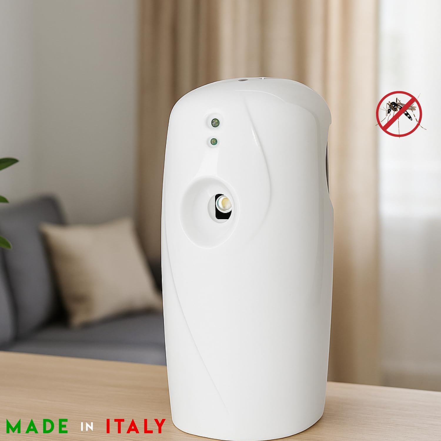 Virsus 6 Bombolette Insetticida a Base di Piretro da 250 ml per Mosche zanzare e Insetti Volanti e Striscianti Uso Domestico, Piretro Naturale + 1 Erogatore Night And Day Automatico programmabile