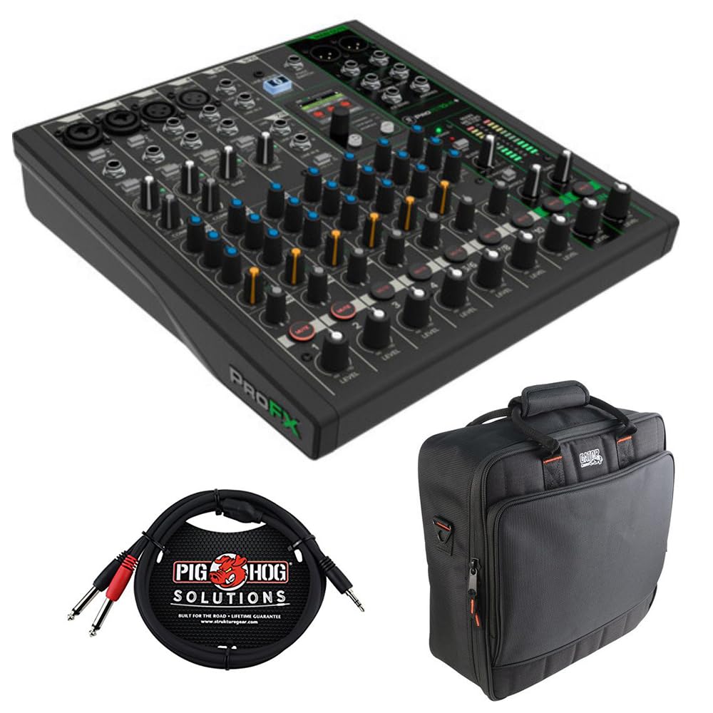 Amazon.com: Mackie ProFX10v3+ 10-Channel Analog Mixer with Built