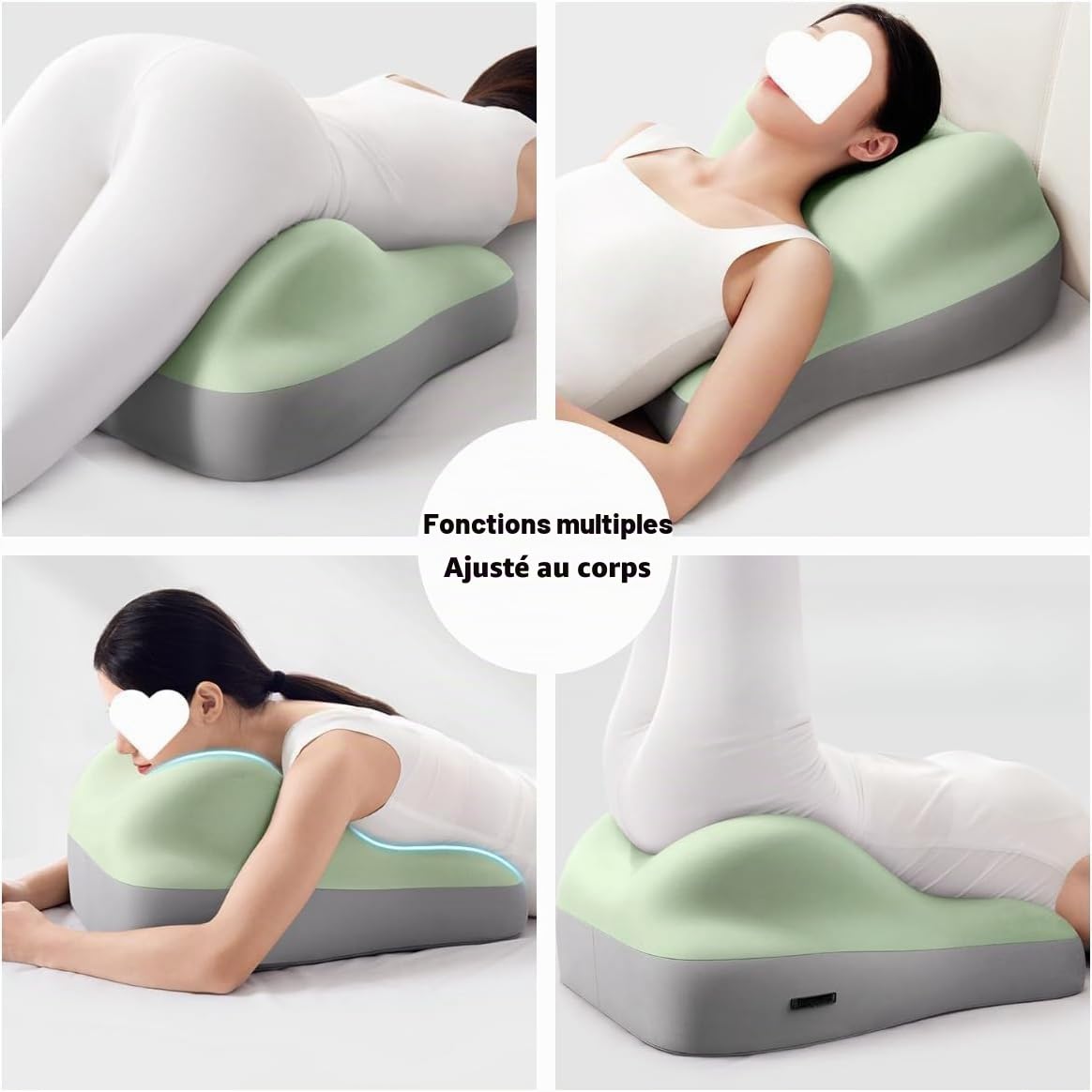 Coussin de siège pour couple pour femme enceinte design robuste, idéal pour s'asseoir et s'allonger, coussin de coin en mousse à mémoire de forme, récupère après l'impact, fournit un soutien pour