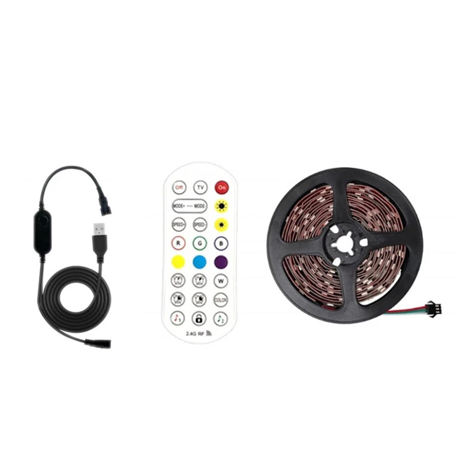 Smart Camera Sync TV Pantalla de retroiluminación LED y música sincronizada Tira de LED flexible Apta for televisor de 55-65 pulgadas