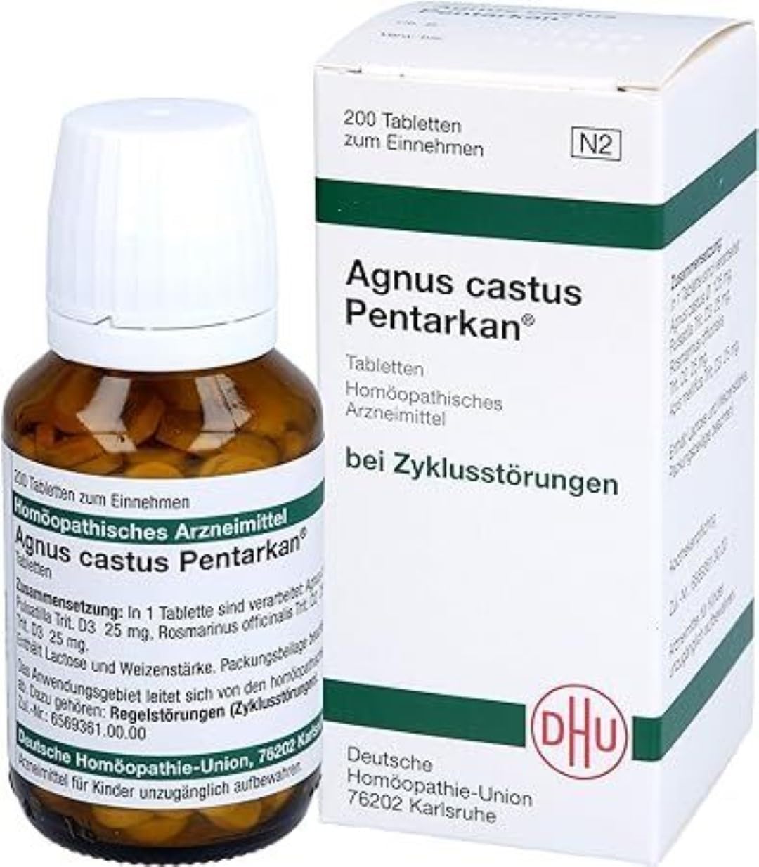 DHU Agnus Castus Pentarkan Tablets for Cycle Disorders Pack of 200 Tablets