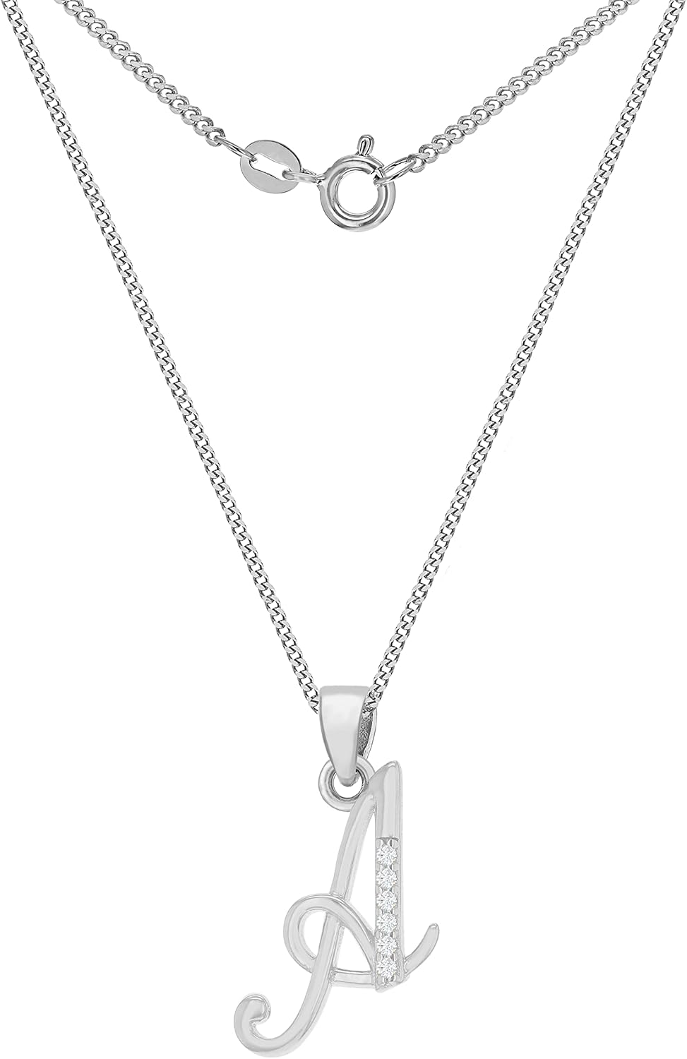 Ciondolo Iniziale Tuscany Silver In Argento 925 | Con Zirconia E Catana Barbazzale