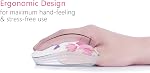 Wireless Mouse with Nano Receiver for PC, Laptop, Notebook, Computer, MacBook, Less Noise, Portable Mobile Optical Mice