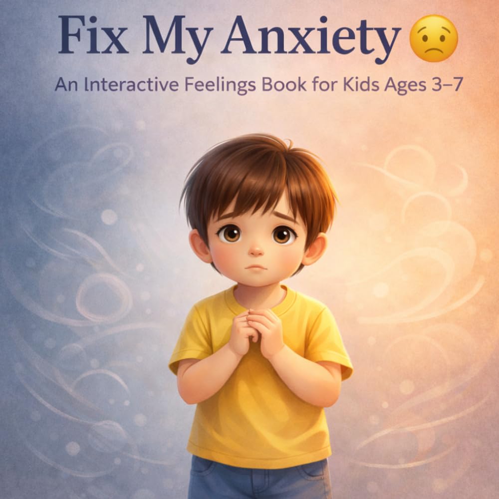 Fix My Anxiety: An Interactive Feelings Book for Kids Ages 3–7: Help Children Calm Worry and Overthinking Through Simple Actions Like Breathing, Relaxing, and Hugging (Fix My Feelings Series)