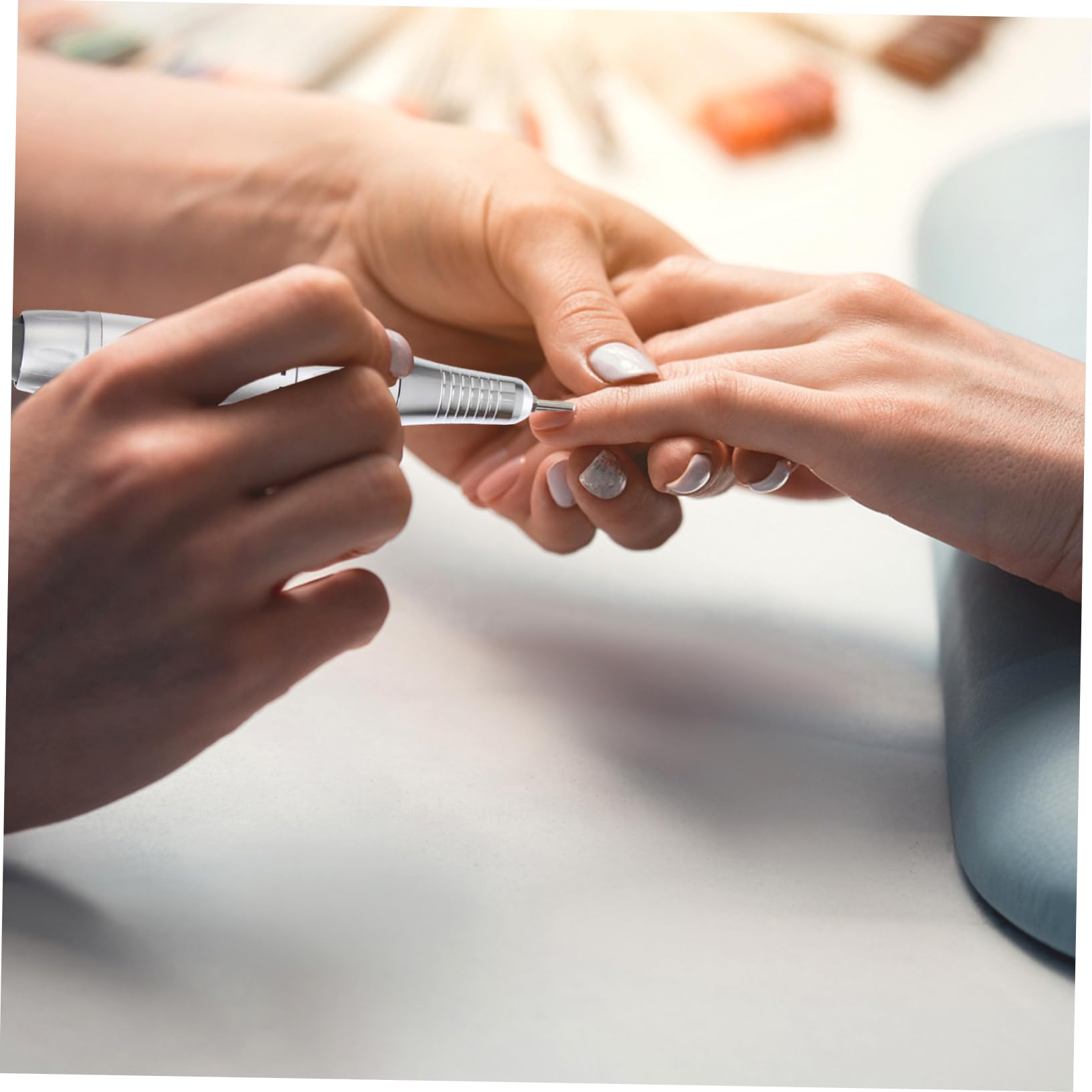 Pieza de Mano de Metal Blanco 202 para Taladro de Uñas