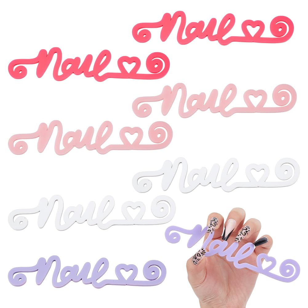 NBEADS 8 Pcs 4 Colors Custom Nail Photo Props