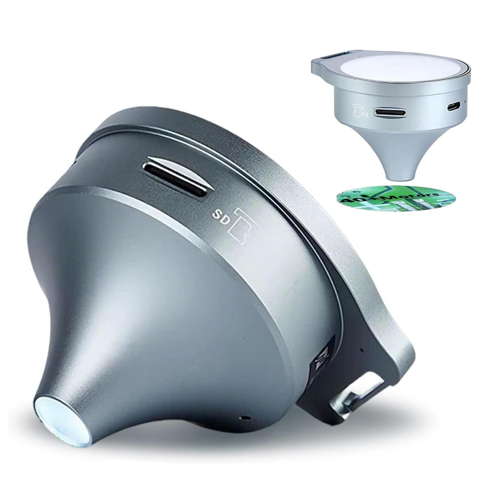 Microscopio LED portátil con pantalla LCD de 2.1 pulgadas, aumento 7X/11X/15X, grabación de fotos/video con un solo clic, carga USB, exportación de datos, para joyas y textiles