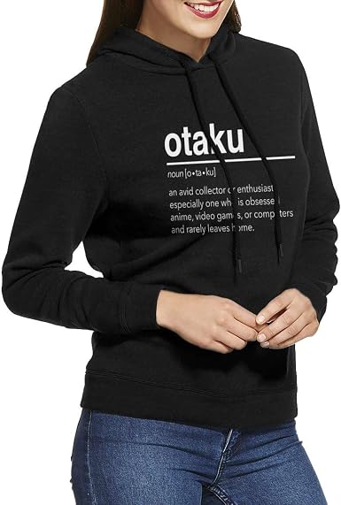 Amazon.com: QEHAO Otaku Definición Japonés Anime Divertido Camiseta Manga  Larga Sudadera Sudaderas para Mujer Negro : Ropa, Zapatos y Joyería