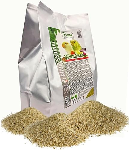 Miniatura 7 de Pineta Zootecnici White Past Cria for Birds - Pasta de cría blanca suave con 19% de proteína y 13% de grasa, enriquecida con silimarina y semillas