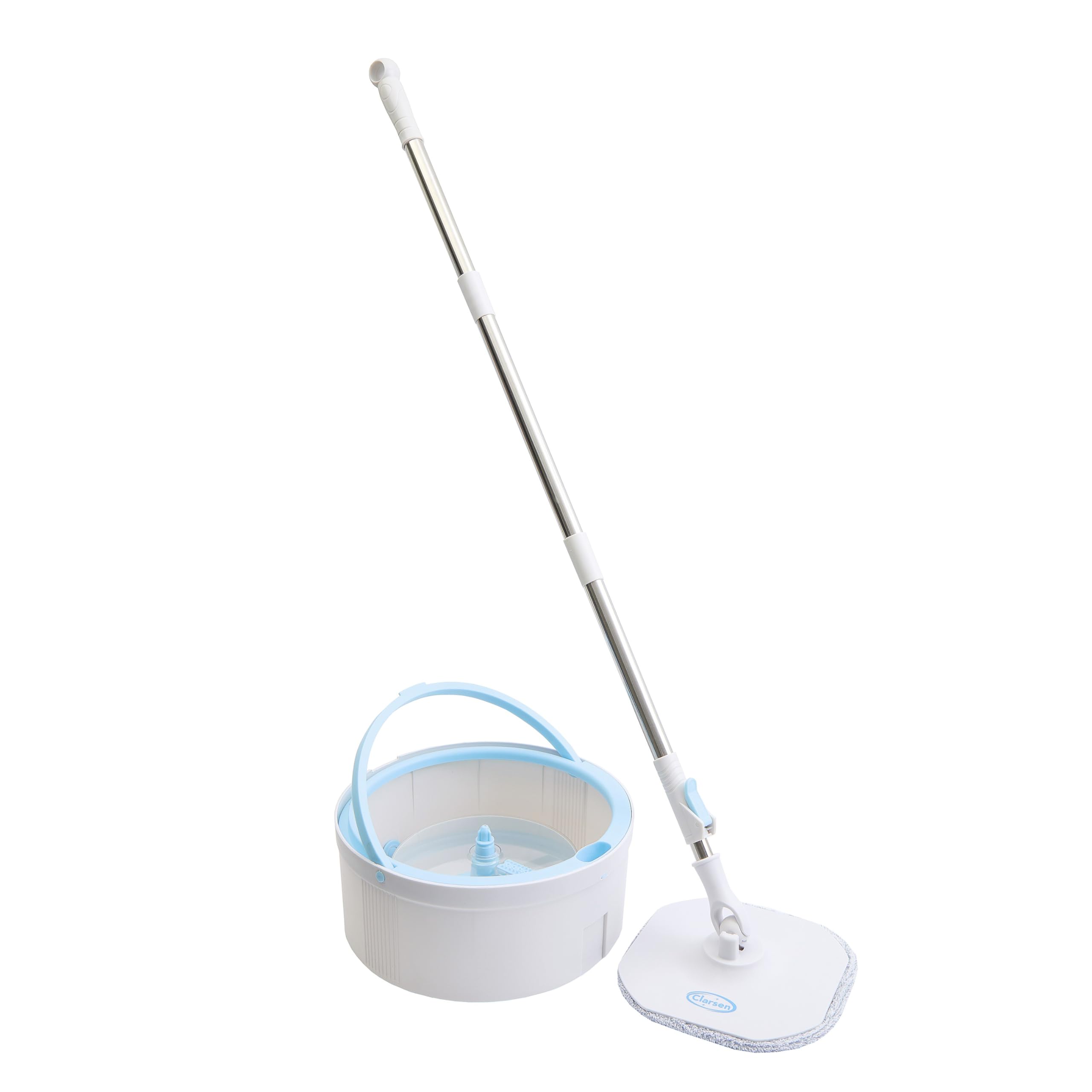 3 PAGEN® Wischmopp Set mit Eimer – Bodenwischer mit Doppelbehälter – Trennung von Schmutz- & Frischwasser – für Verschiedene Bodenbeläge geeignet
