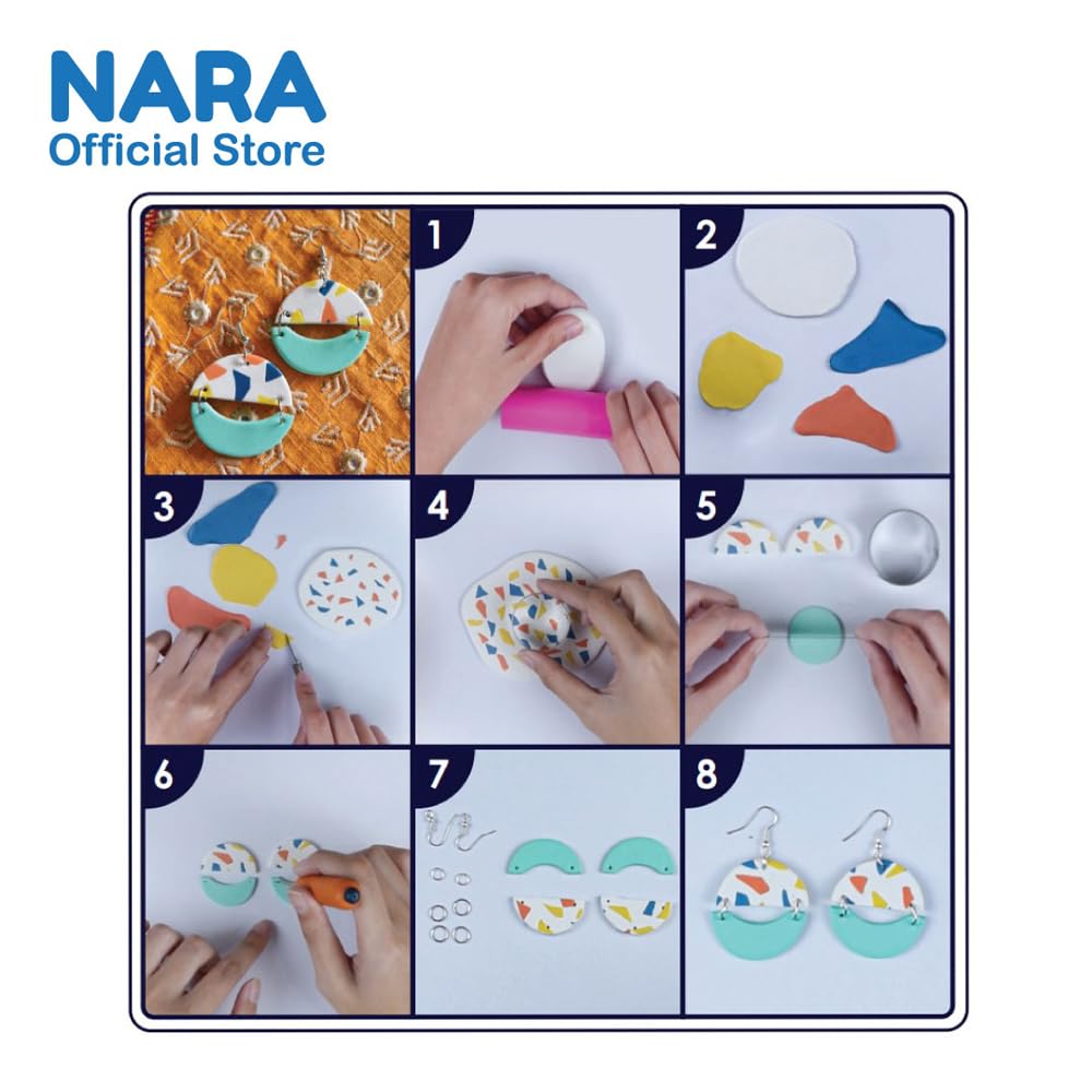 Artline Nara Polymer Clay of 55 Grams in Colour Red (2 Packs) | Ideal for Homemade Creations 1