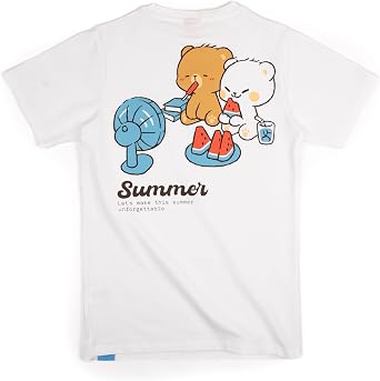 Milkmochabear Summer Watermelon T-Shirt Authentic Merchandise Cute Unisex Tee for Men and Women Screen Printed