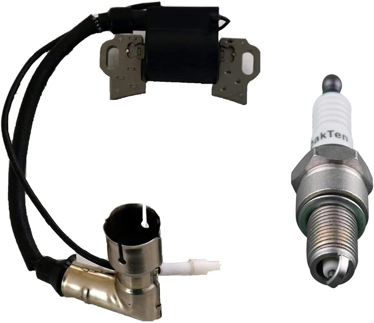 OakTen Ignition Coil Spark Plug Pack compatible with 751-12220, 951-12220 for MTD Engine Model 4P90MU 4P90MUA 4P90MUC 4P90MUD 4P90HU 4P90JUB