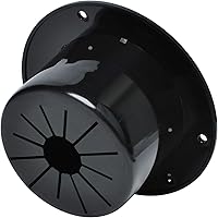 Vista 3 de Escotilla de cable eléctrico RV para cables de 30 y 50 amperios de repuesto de 5 pulgadas, escotilla de cable eléctrico redonda de lujo, color negro