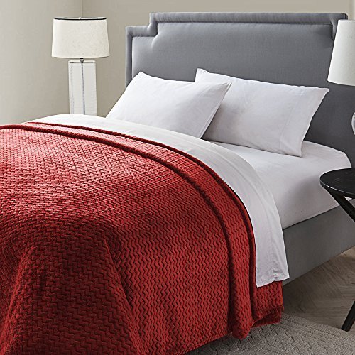 Buy Luxury Home Knitted Blanket, Queen, Red Online at Low Prices in