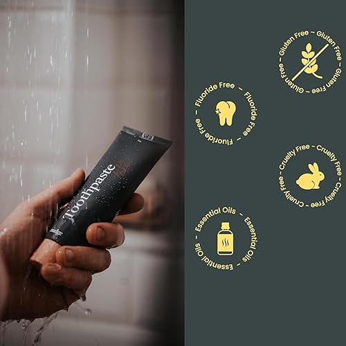 Miniatura 5 de Nudge Pasta de dientes hidroxiapatita para minimizar la irritación, remineralizar y blanquear. Natural, no quema, sin flúor, sin espuma, ideal para