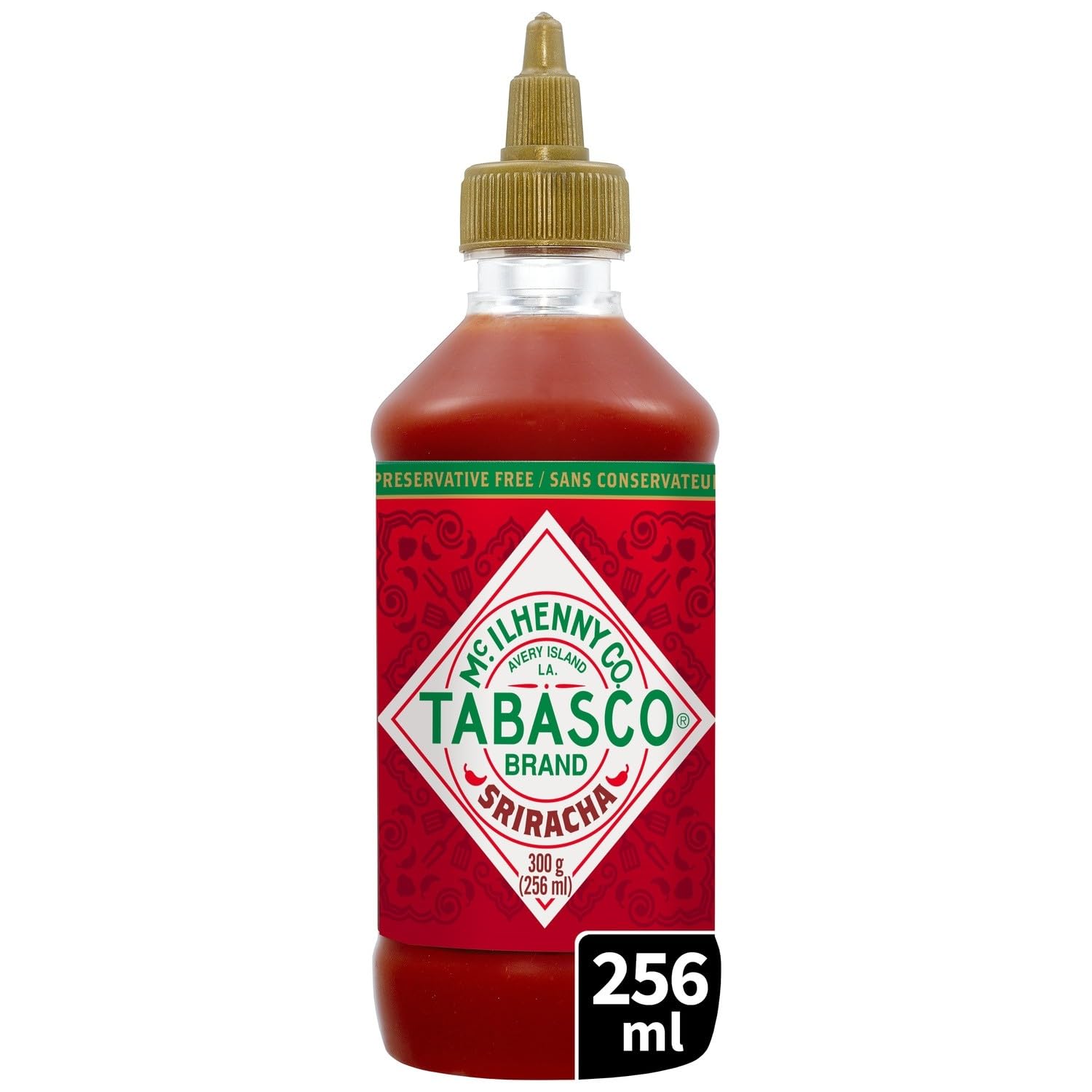 Saveur intense pour tous vos repas — TABASCO Sauce Pimentée Sriracha, sans conservateur, format 25,6cL - Lot de 3