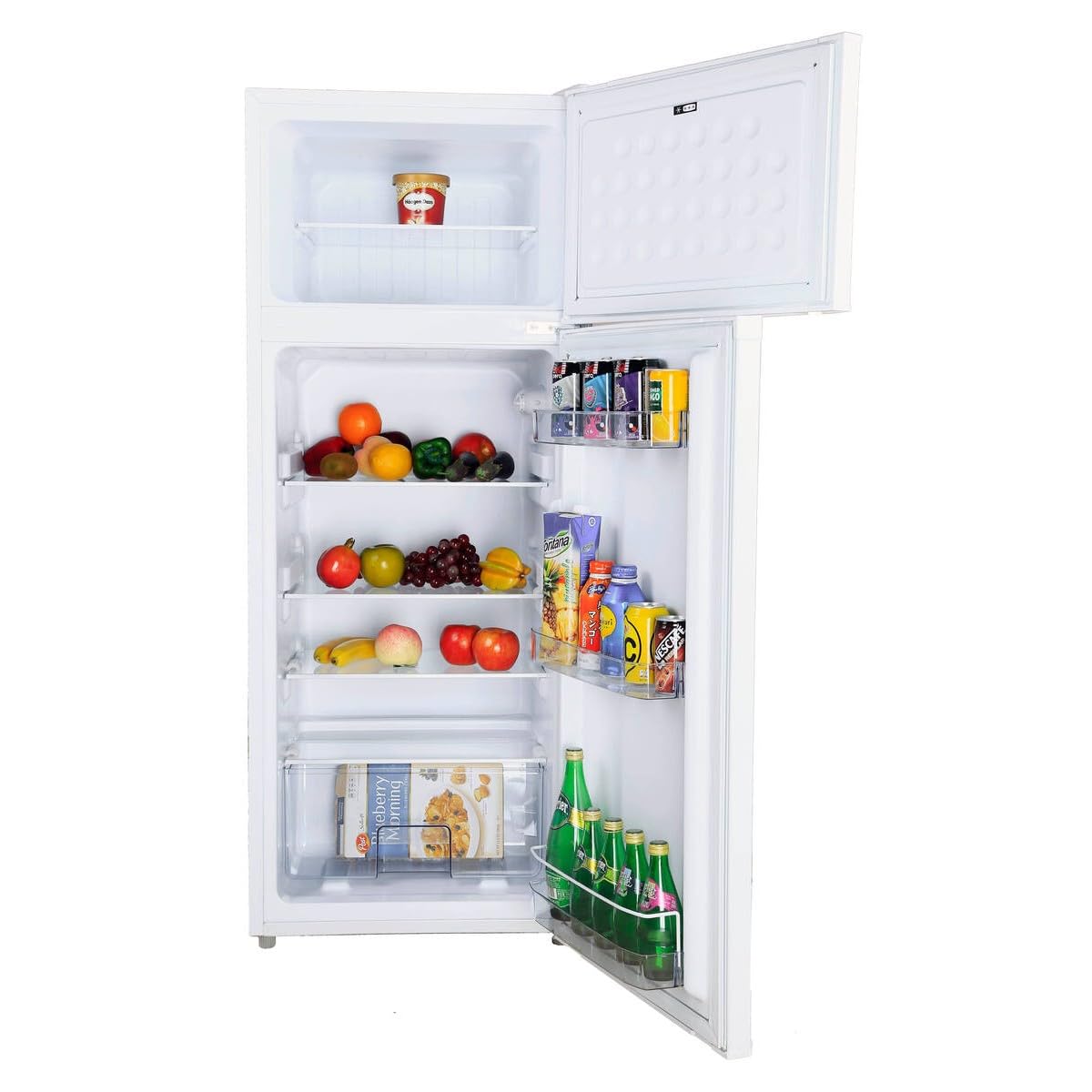 FrigeluX Réfrigérateur Double Portes Blanc RDP210BD 206 L
