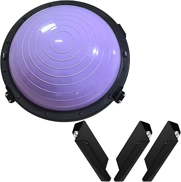 Heavy Duty Balance Trainer Ball Holder Wall mount,Half Exercise Ball Storage Bracket for Strength Fitness Ball,Yoga Stability Ball Rack Organizer for Home Gym WorkoutsExcluding balls