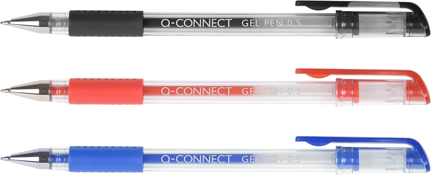 Q-Connect Gel Rollerball Pen Medium Blue (Pack of 10)