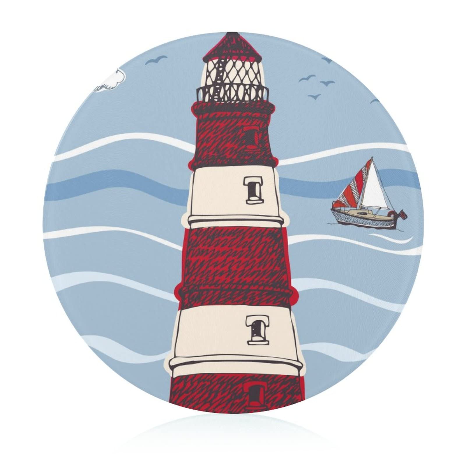 Planche à découper phare de bateau 20 cm pour cuisine