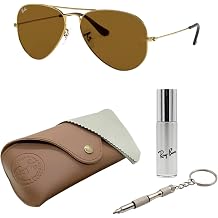 Ray-Ban RB3025 CLASSIC AVIATOR Sunglasses with Official Eyewear Kit