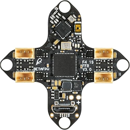 BETAFPV F4 1S 5A AIO - Controlador de vuelo sin escobillas con receptor SPI Frsky integrado caja negra de 8 MB conector de cable BT20 para drones