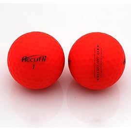 ACCUFLI Max Soft Golf Balls (Matte Red 12PK)