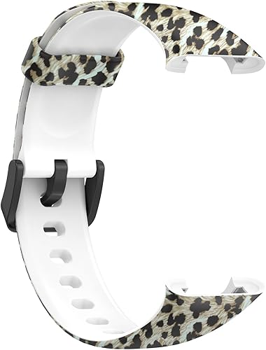 Miniatura 8 de Lijinlan Bandas de repuesto compatibles con Xiaomi Mi Band 7 Pro Strap mujeres hombres, impresión colorida linda piel floral suave flexible silicona
