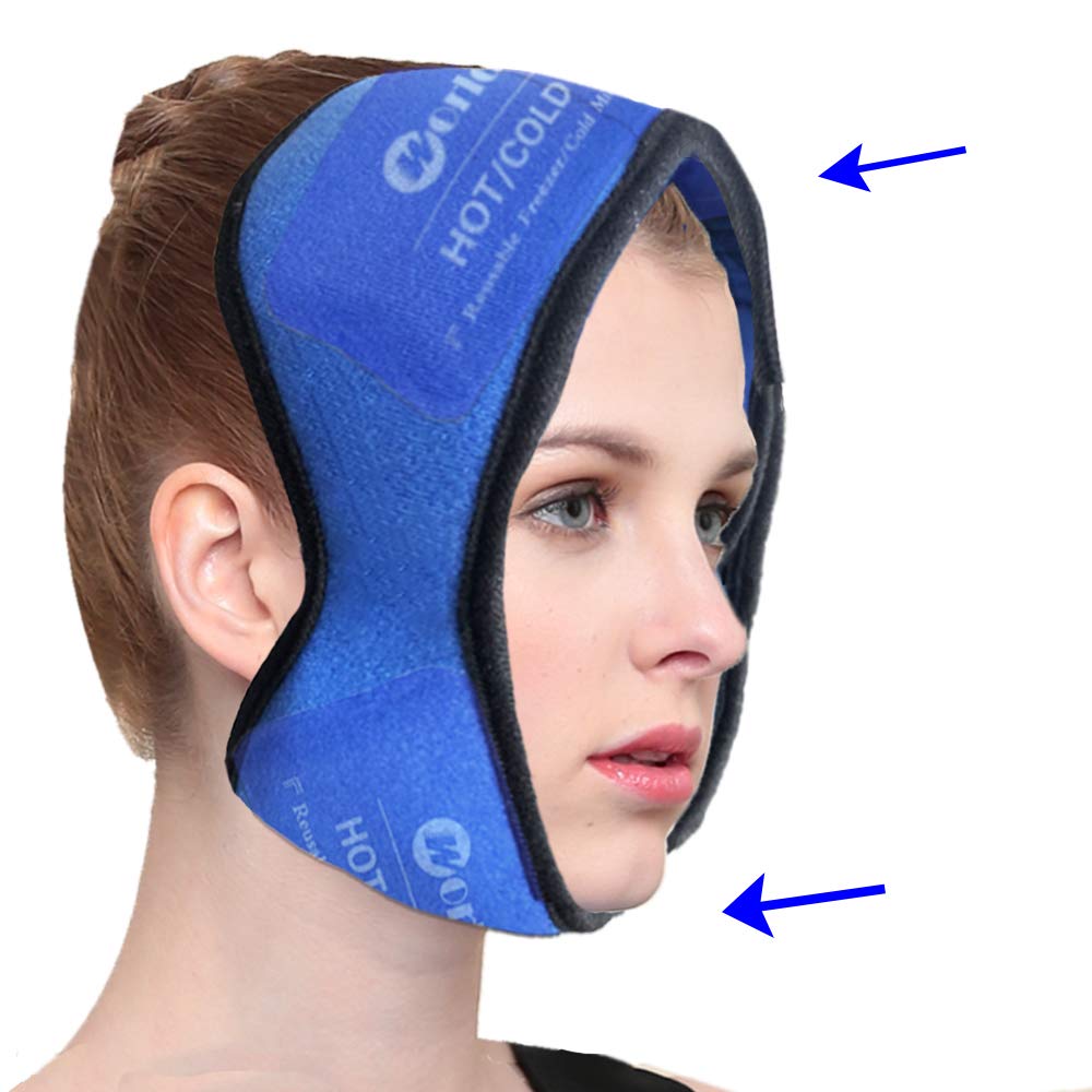 Face Ice Pack for Wisdom Teeth, Jaw, Head and Chin by WORLDBIO 4