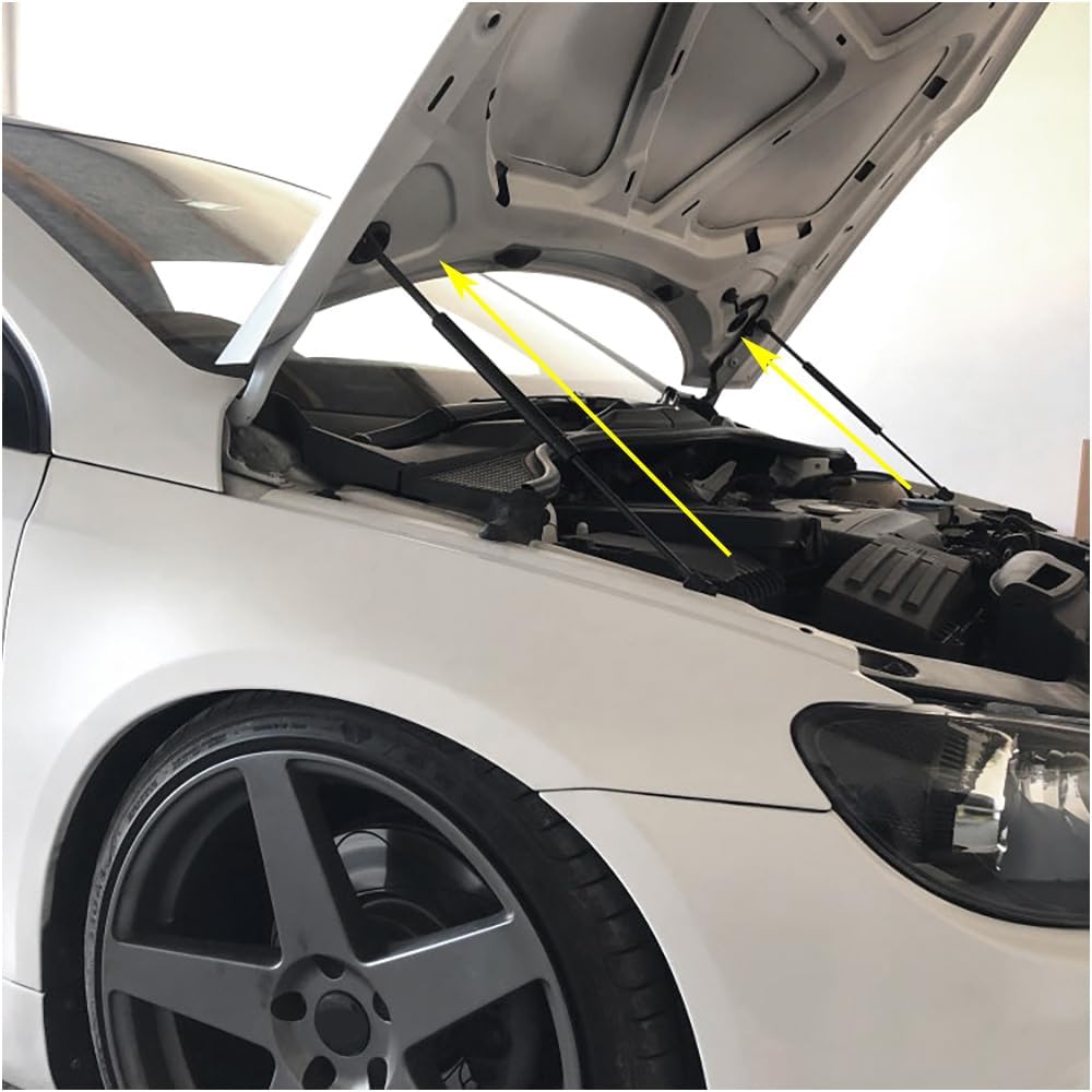 Car-Styling Refit Bonnet Hood Gas Shock Lift Strut Bars Support Rod Accessories Compatible With VW Scirocco 3TH 2008-2019(Carbon Green)