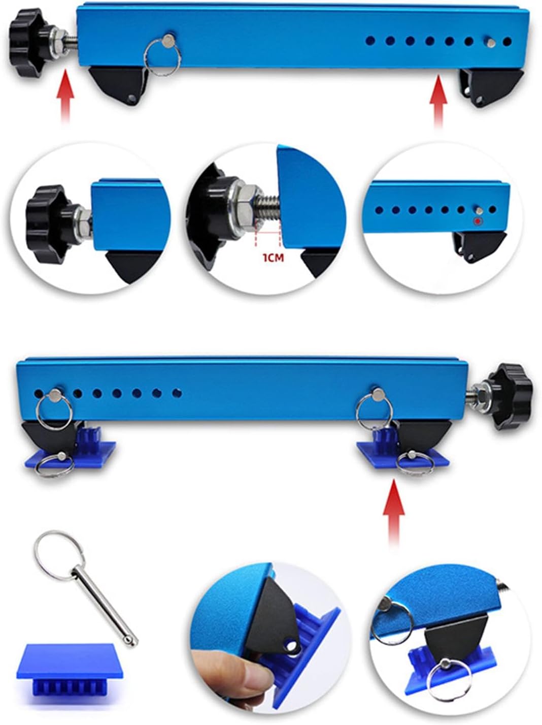 Auto Body Repair Tool Kit, Bridge Puller Equipment Car Dent Puller Remover for Hail Damage Vehicle Body Truck Automotive