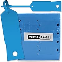 Arrow Fastener BLUE Self-Locking Arrow Key Tags, 1000 Pack, 4.5" x 3/4" - Made in USA for Shops & Mechanics