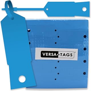 Arrow Fastener BLUE Self-Locking Arrow Key Tags, 1000 Pack, 4.5" x 3/4" - Made in USA for Shops & Mechanics