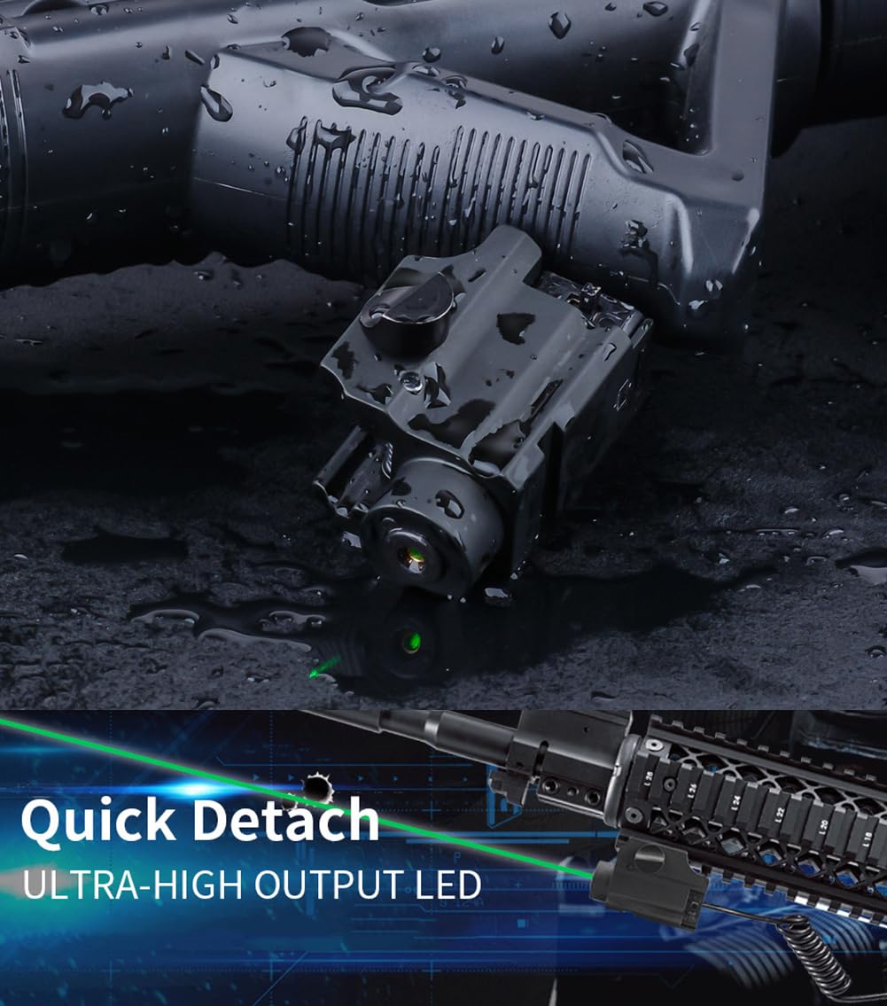 MLG-G006 Green Laser Sight?Compact Rail Mount Tactical Laser Beams?with Remote Pressure Switch