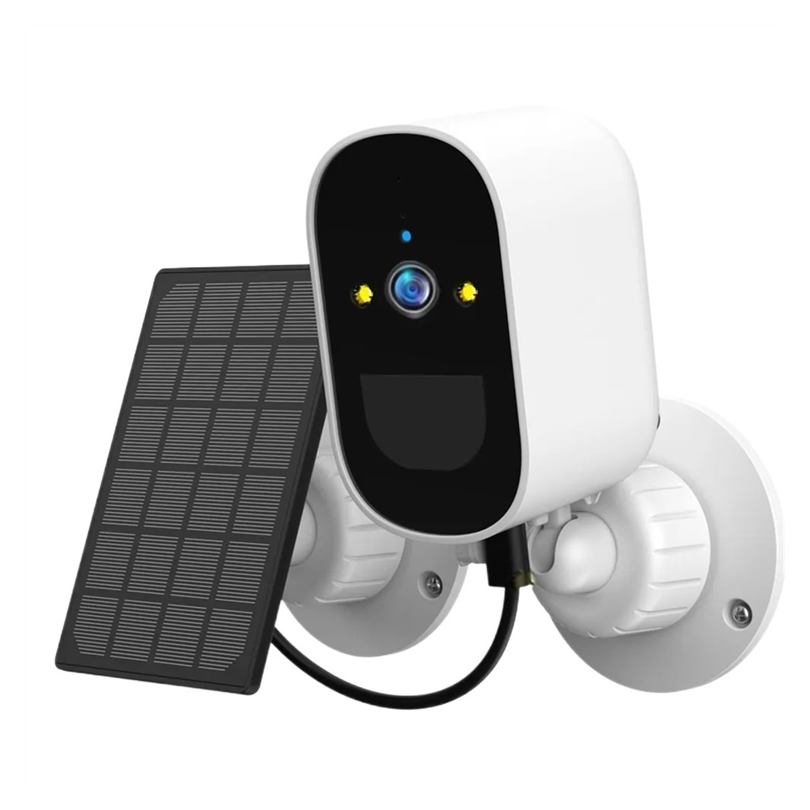 Camera Surveillance, Caméra extérieure Solaire Batterie intégrée caméra IP sans Fil PIR détection Humaine 1080P caméra de Surveillance vidéo de sécurité,Sécurité, Antivol(Cam x 32G)