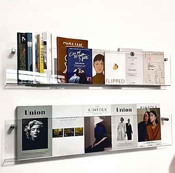 アクリルマガジンラック　ミッドセンチュリー Amazon.co.jp: マガジンラック壁掛け マガジンスタンド北欧 透明