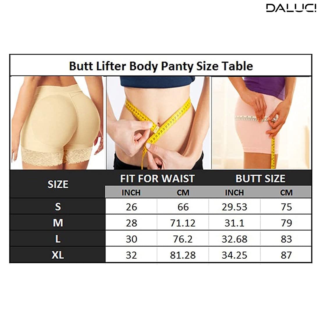 DALUCI Women's Padded Butt Lifter Underwear – Seamless Hip Enhancer Shapewear Panty with Booty Pads for Round Shape & Curvy Look | Fake Hip Panty Briefs (Black, Small) - Image 8 thumbnail