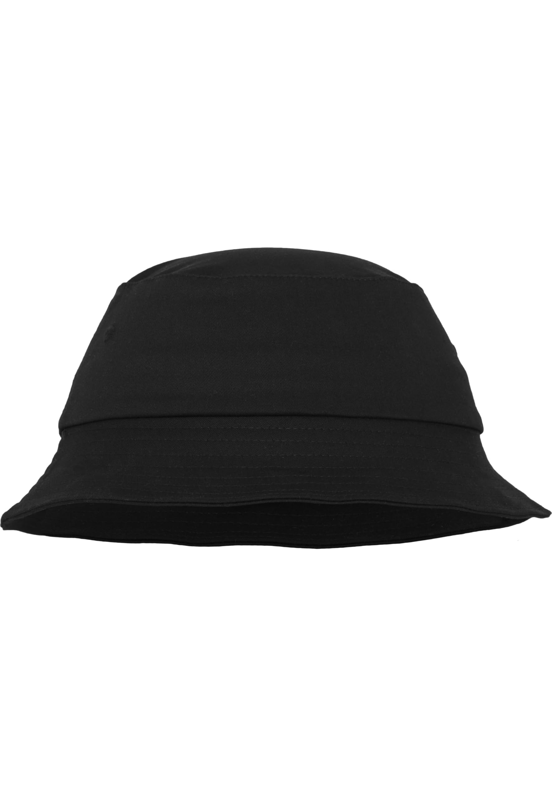 Flexfit Cotton Twill Bucket Hat Unisex Kapelusz Wędkarski, Czarny