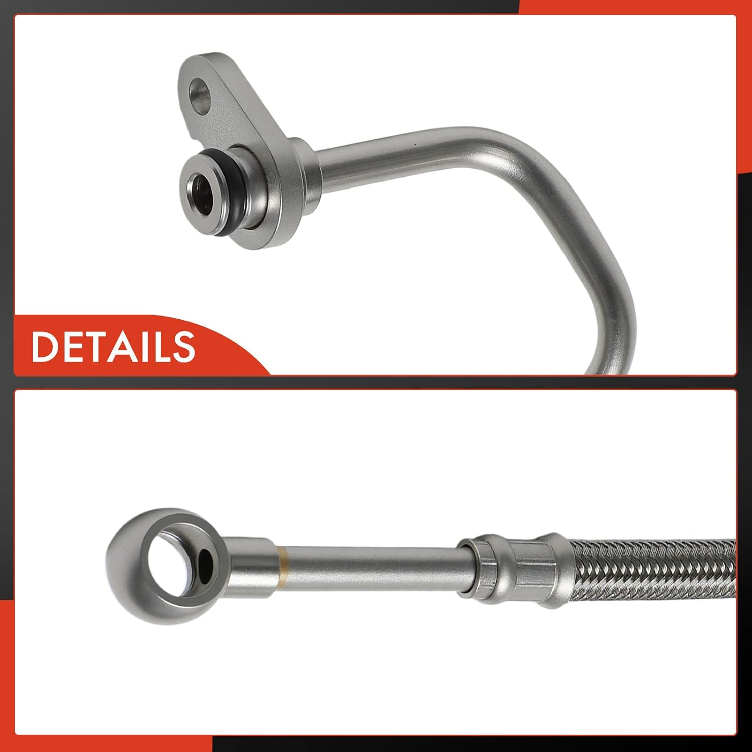 A-Premium Turbocharger Oil Supply Line and Return Line Compatible with Ford Fusion 2017-2018, 2.0L