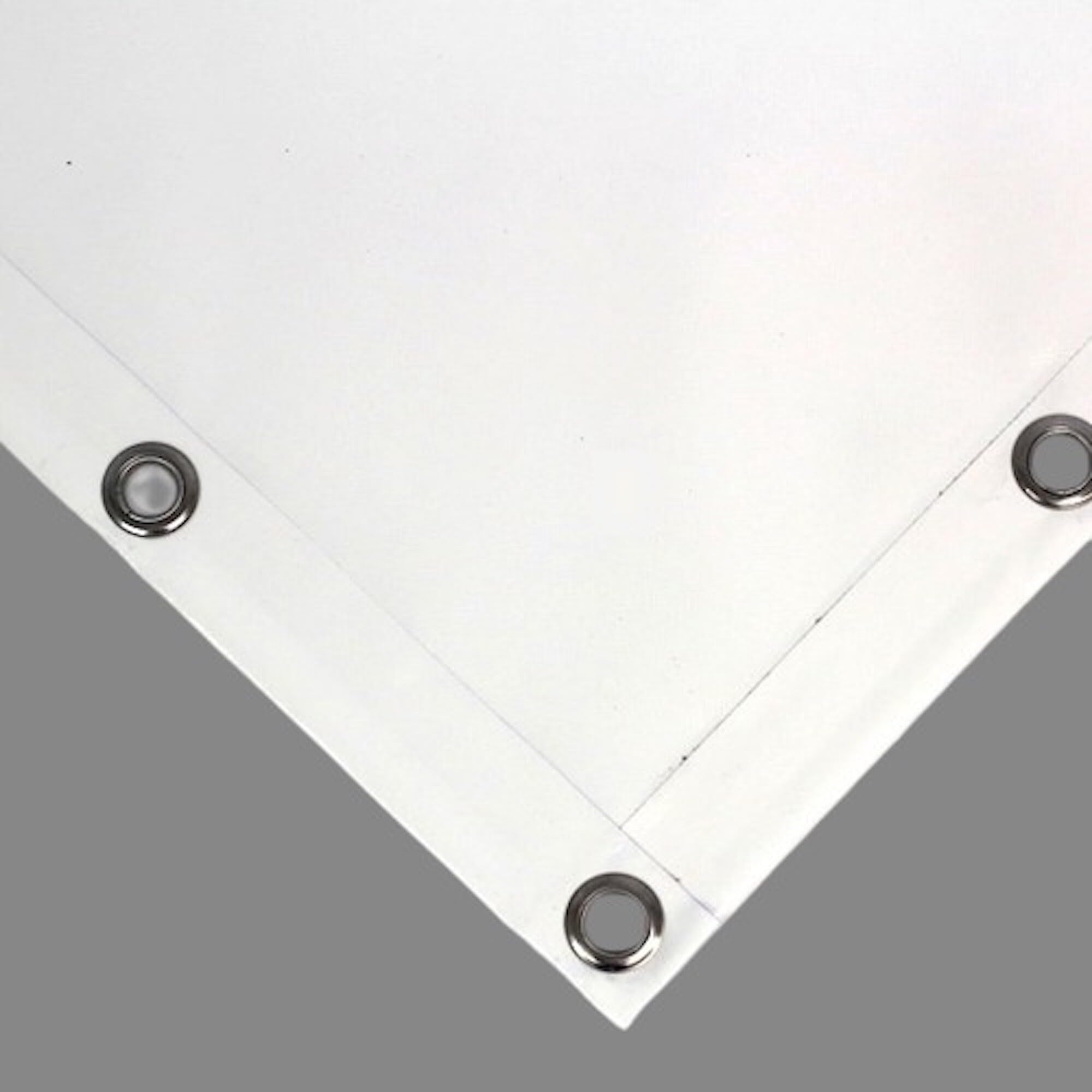 TENDEEVOLUTION Lona Impermeable Exterior PVC 650g/m² con Ojales Cada 50 cm y Borde Reforzado, Lona Plástico Resistente al Viento y Lluvia para Exterior, remolques y pérgolas (6 x 7, Blanco)