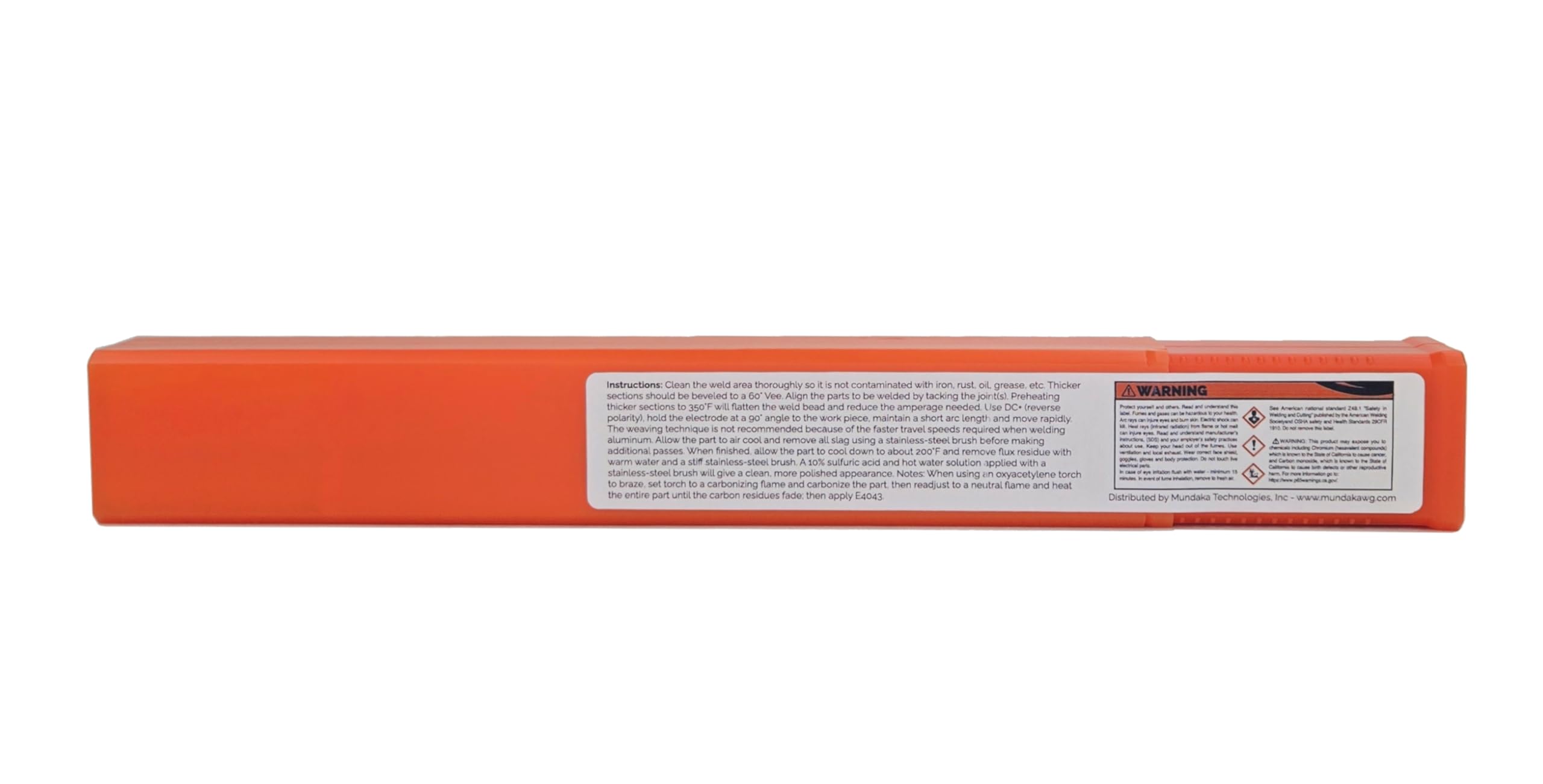 SÜA - Alluminio E4043 Stick Elettrodo Rod 3/32'' x 14'' - (0,5 kg)