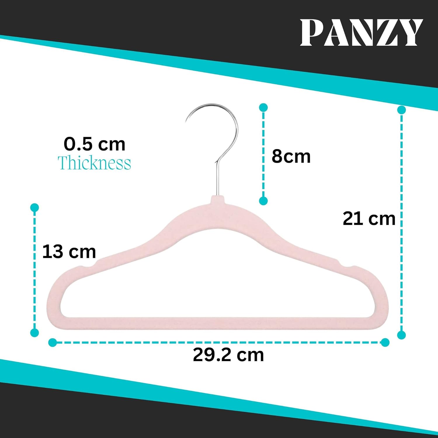30 Pack Kids Velvet Clothes Hangers, Non-Slip Clothes Hangers for Infant and Toddler, Ultra-Slim Space Saving for Nursery Closet Organisation