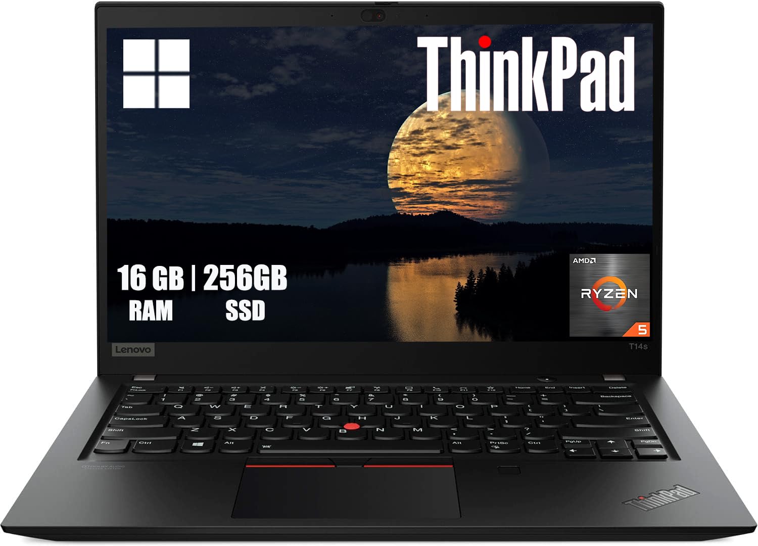 Lenovo ThinkPad T14s Gen 1 Portátil 14" FHD AMD Ryzen 5 Pro 4650U 16GB RAM 256GB SSD Windows 11 Pro Reacondicionado