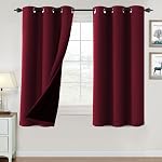 H.VERSAILTEX 100% Blackout Curtains for Bedroom Thermal Insulated Blackout Curtains 84 inch Length Heat and Full Light Blocking Curtains for Living Room with Black Liner 2 Panels Set, Light Sage