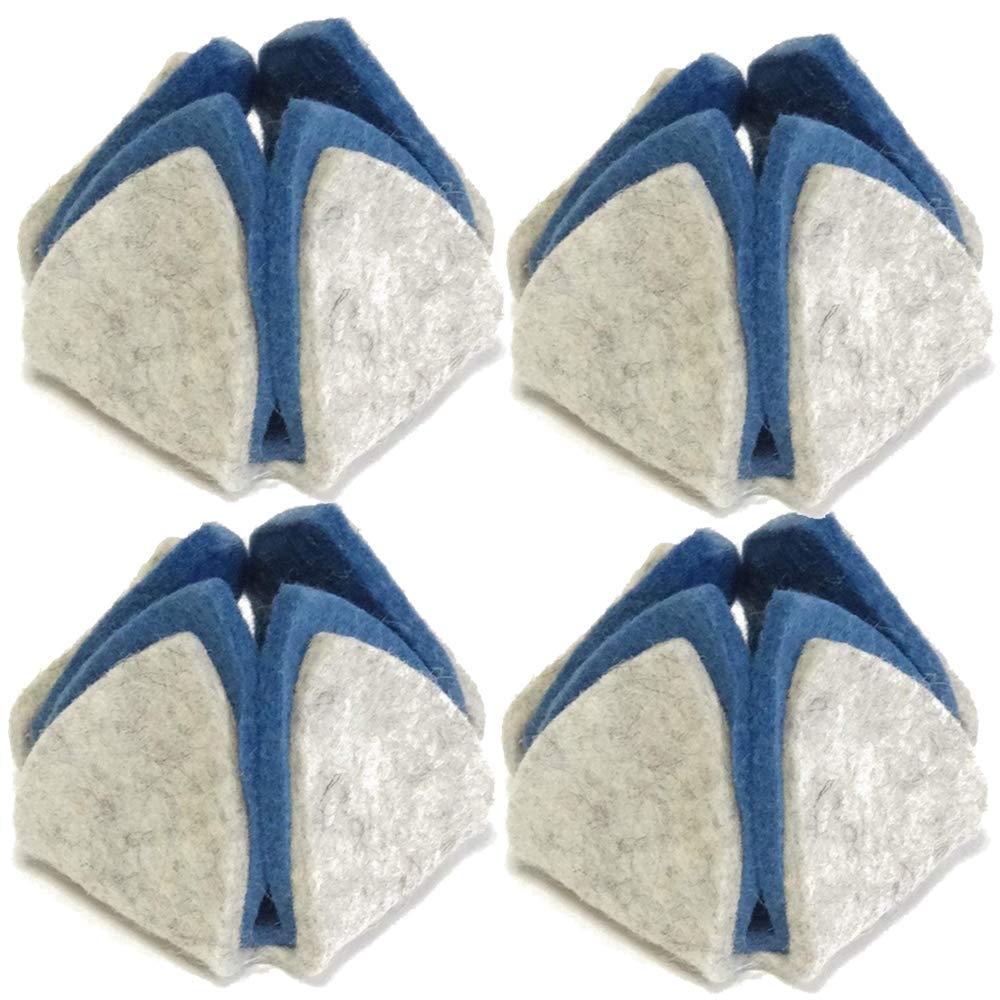 my.d - De meubelschoen voor fluistermeubels - viltglijders meubelglijders stoelpootbeschermers meubelschoen serie Homeline 4 stuks (grijs gemêleerd/ antraciet
