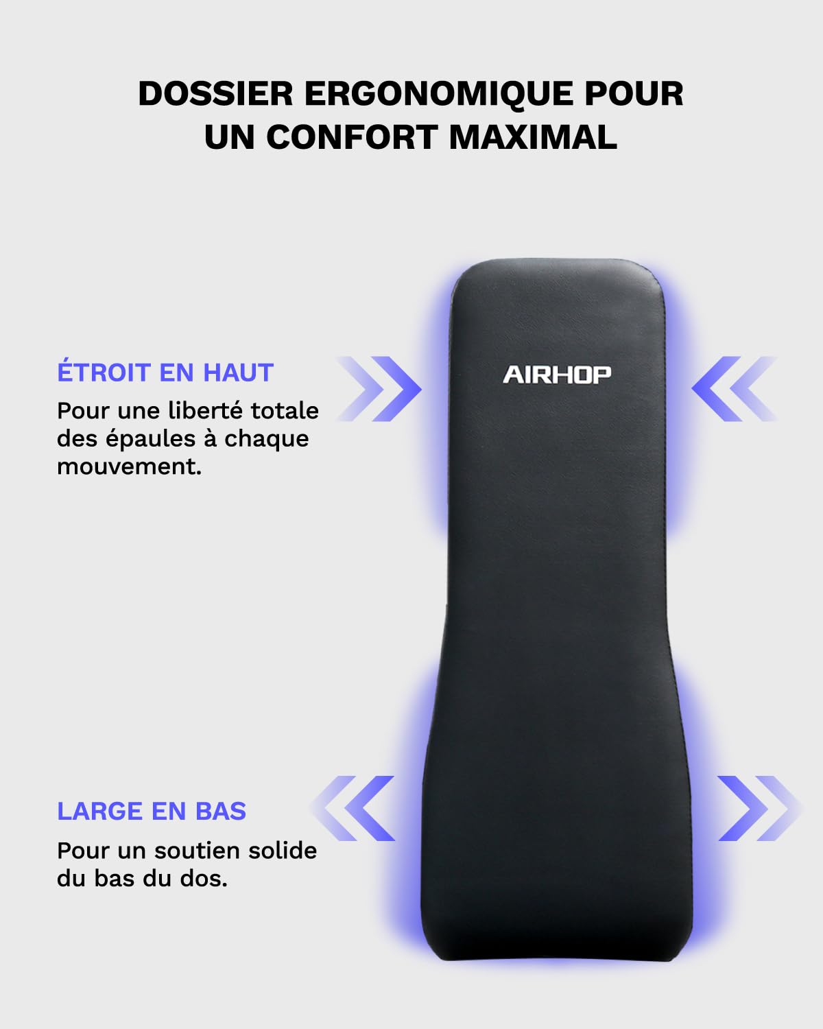 AIRHOP Banc de Musculation Réglable et Amélioré – Banc Multifonction Pour Un Entraînement Complet Du Corps, Pliable Avec Gain De Place, Adapté Aux Home Gym Et Aux Studios De Fitness