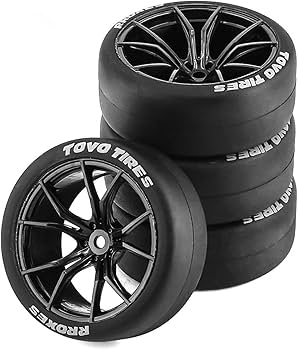 Amazon | Chanmoo 1/10 RC ドリフトタイヤとプラスチックホイール リム