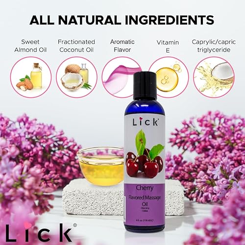 Miniatura 2 de Aceite de masaje con sabor a cereza para terapia de masaje, masaje muscular relajante para hombres y mujeres con aceite natural de vitamina e con
