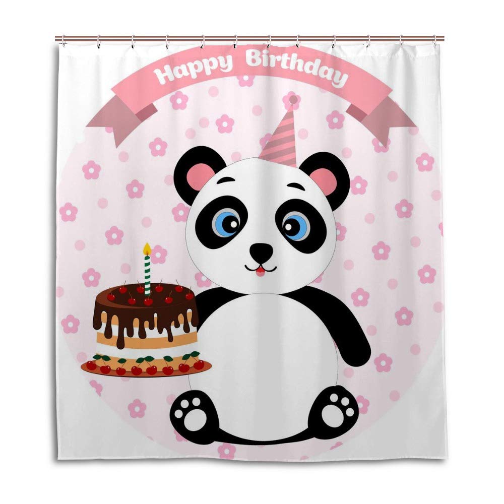 Rideau de douche chat mignon CHEHONG 180x180 cm en polyester imperméable